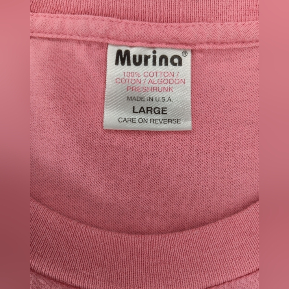 VTG 90s Orlando Adult Large T-shirt Salmon Pink Resort Vacation Tee Murina USA - Picture 7 of 7